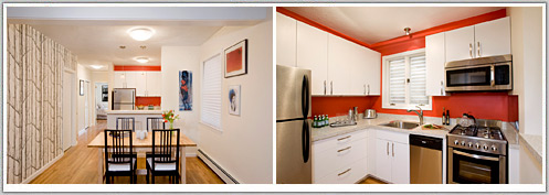 Apartment Restoration, Kitchen, Living Area